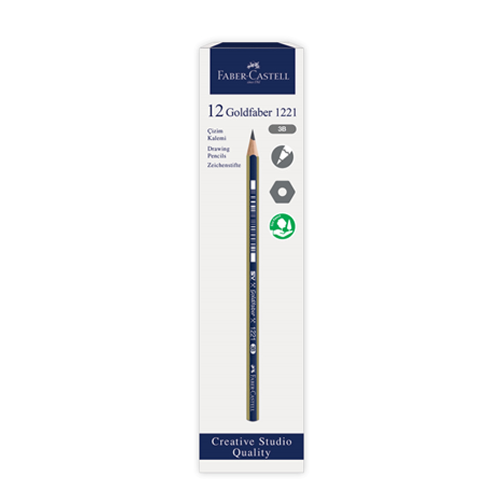 Faber-Castell Kurşun Kalem Dereceli Goldfaber 3B 5165 000011