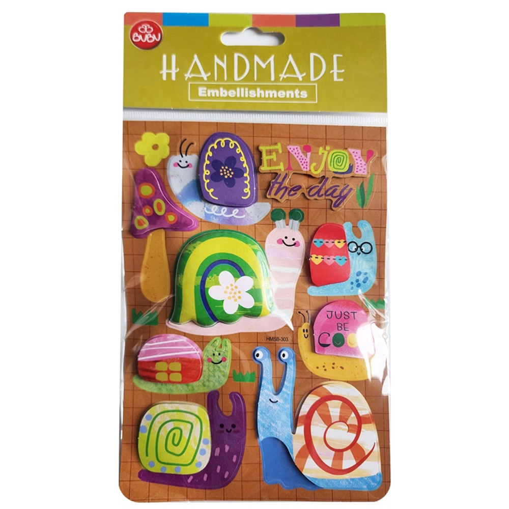 Bu-Bu Handmade Stickers Salyangozlar 12,5x23,5 BUBU-HMSB-303