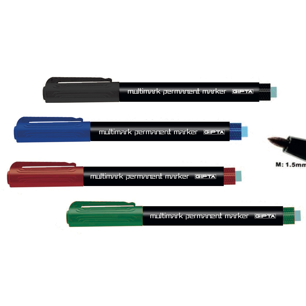 Gıpta Asetat Kalemi Permanent Marker M Seri Kırmızı F1537