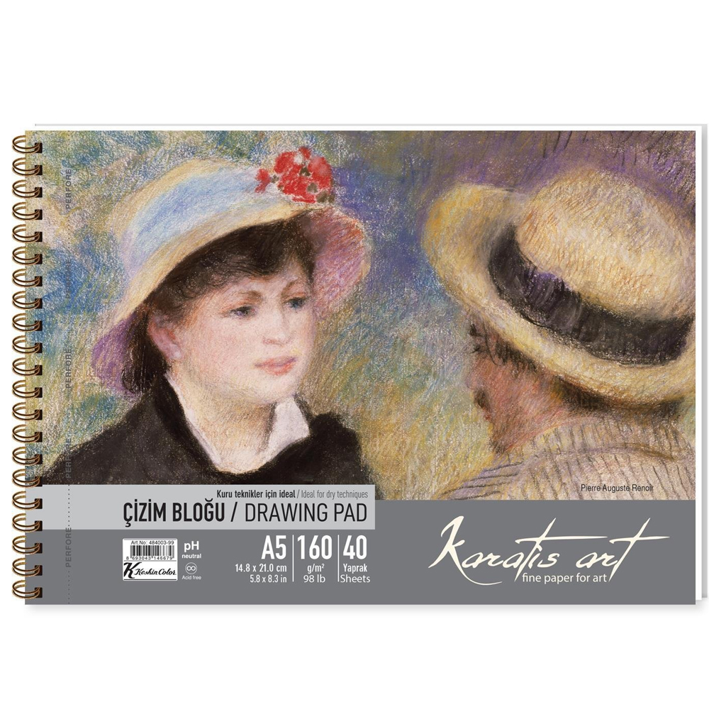 Karatis Çizim Blok Spiralli Art 160 GR A5 20 YP 484008-99