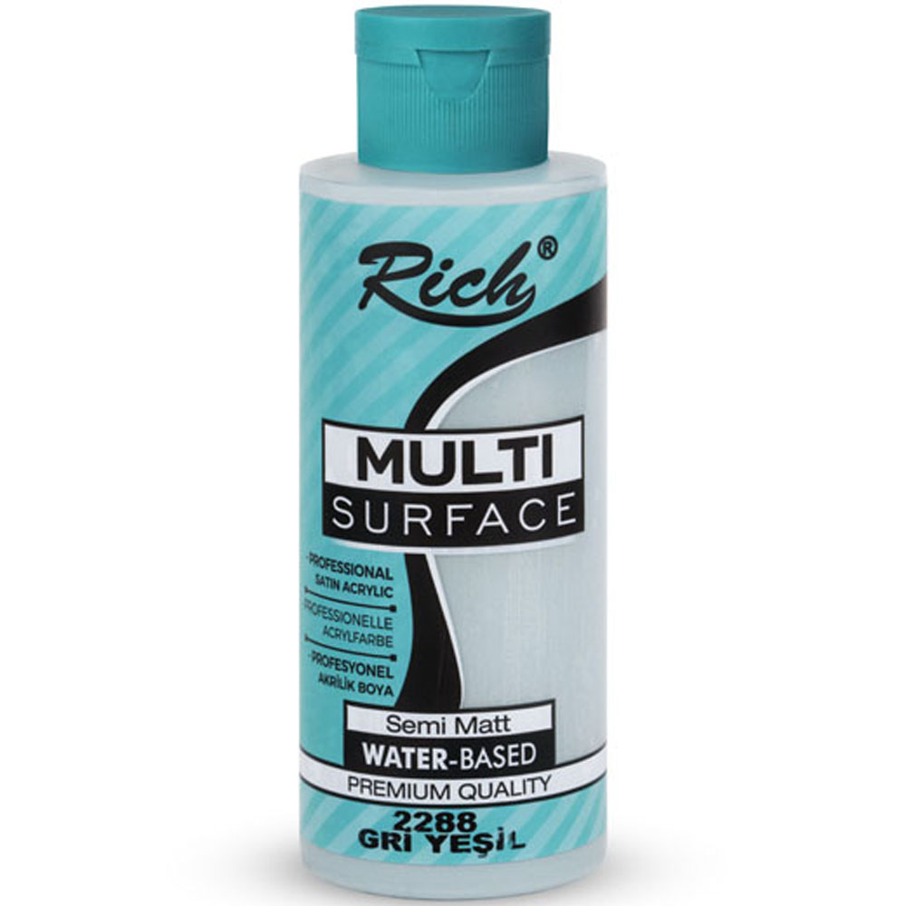 Rich Akrilik Boya Multi Surface 120 CC Gri Yeşil 2288